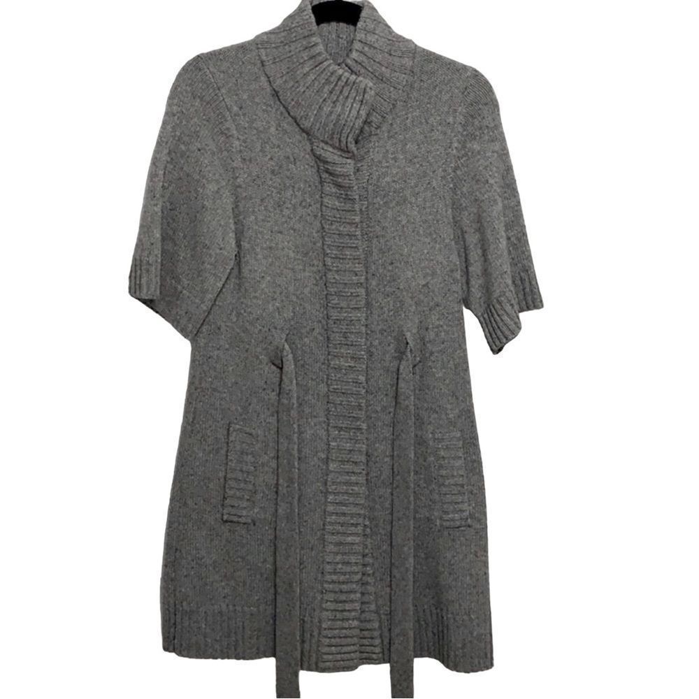 Banana republic long grey cardigan sweater size small